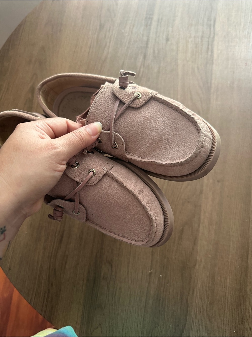 Kids Casual Suede Moccasin Shoes - Pink